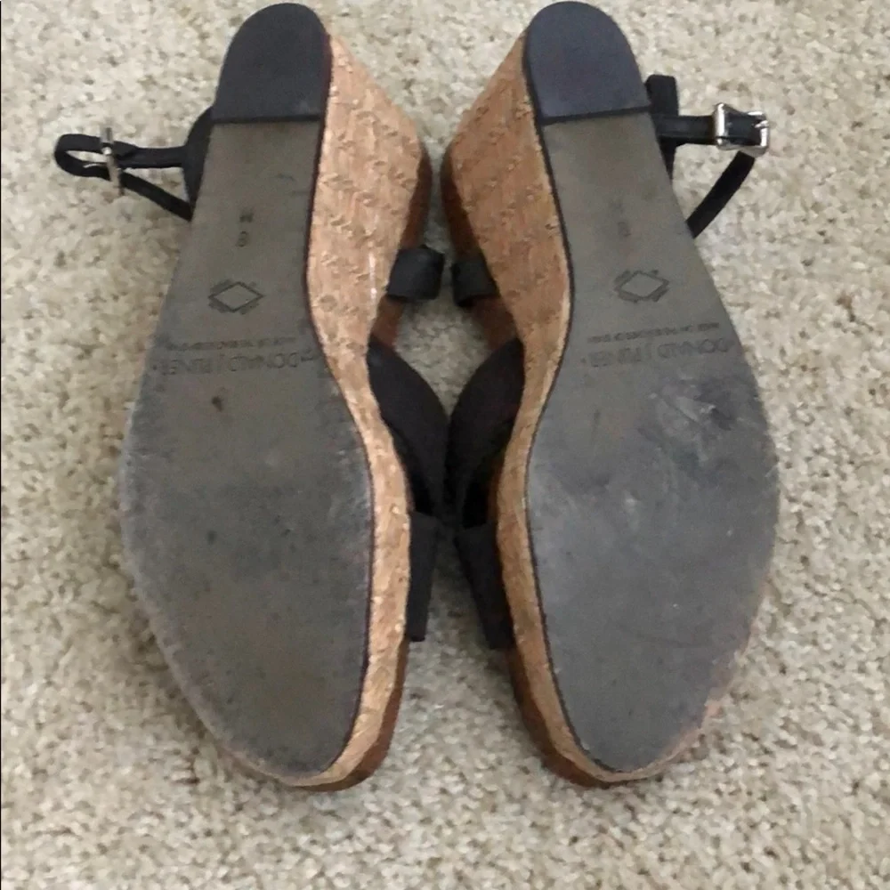 Donald Pliner brown wedge size 8